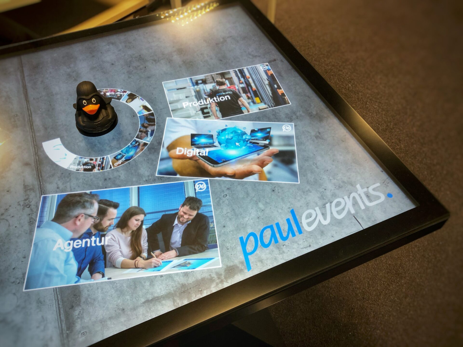 Interactive touch table